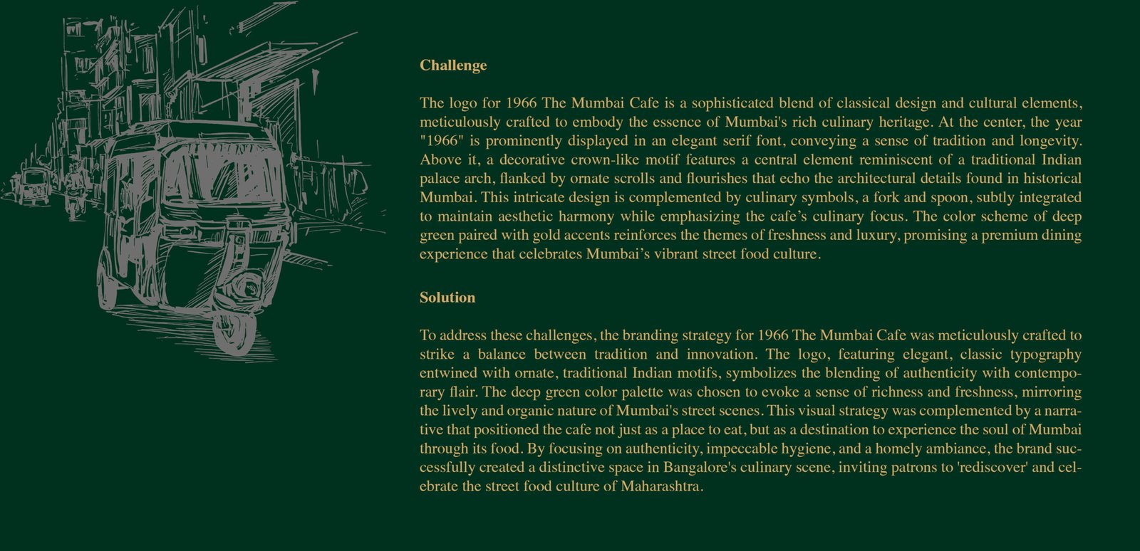 1966 The Mumbai Cafe Brand Identity Design