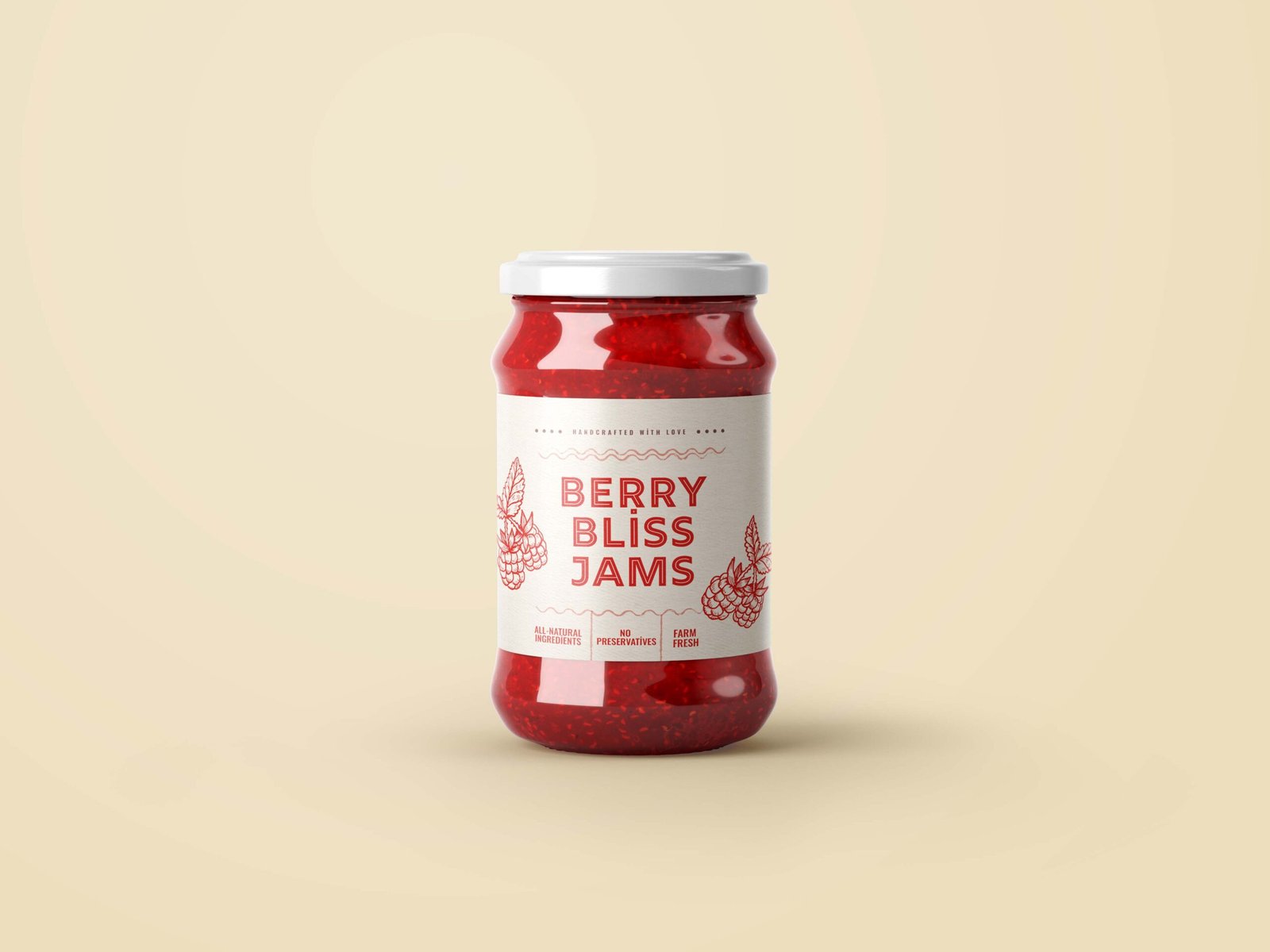 Berry_Bliss_Jams packaging design