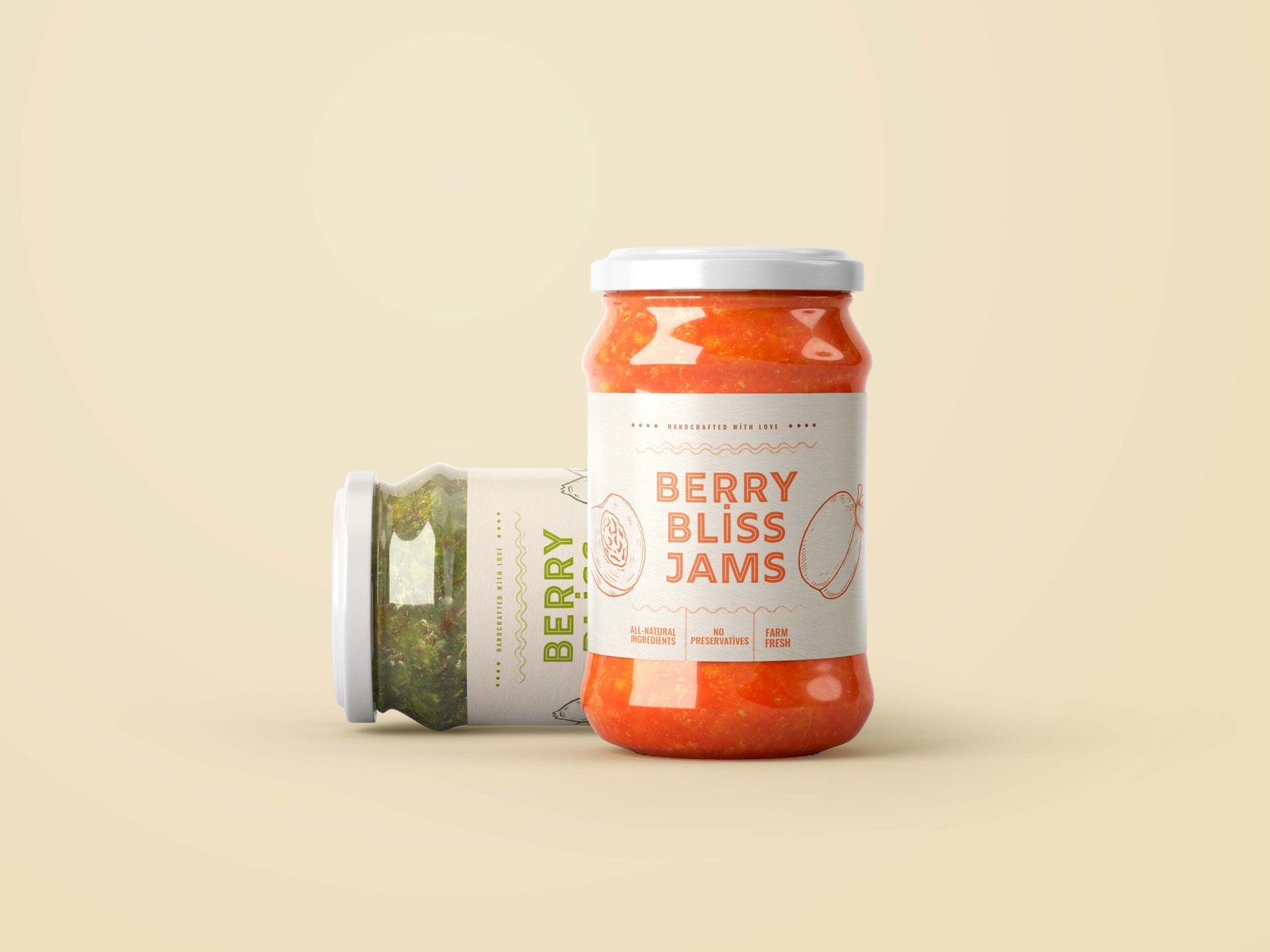 Berry_Bliss_Jams packaging design