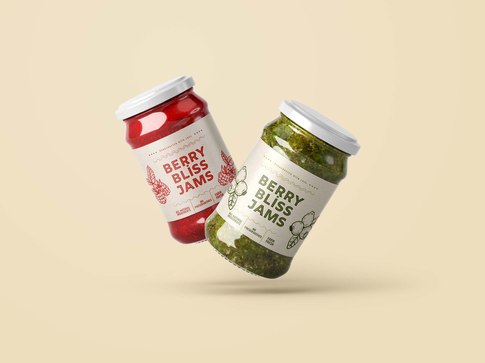 Berry_Bliss_Jams packaging design